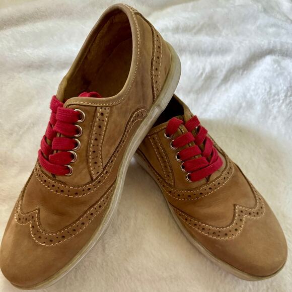 Bed/Stu Oxford Tan Leather Loafers With Red Laces Men’s Size 8.5 main image 7